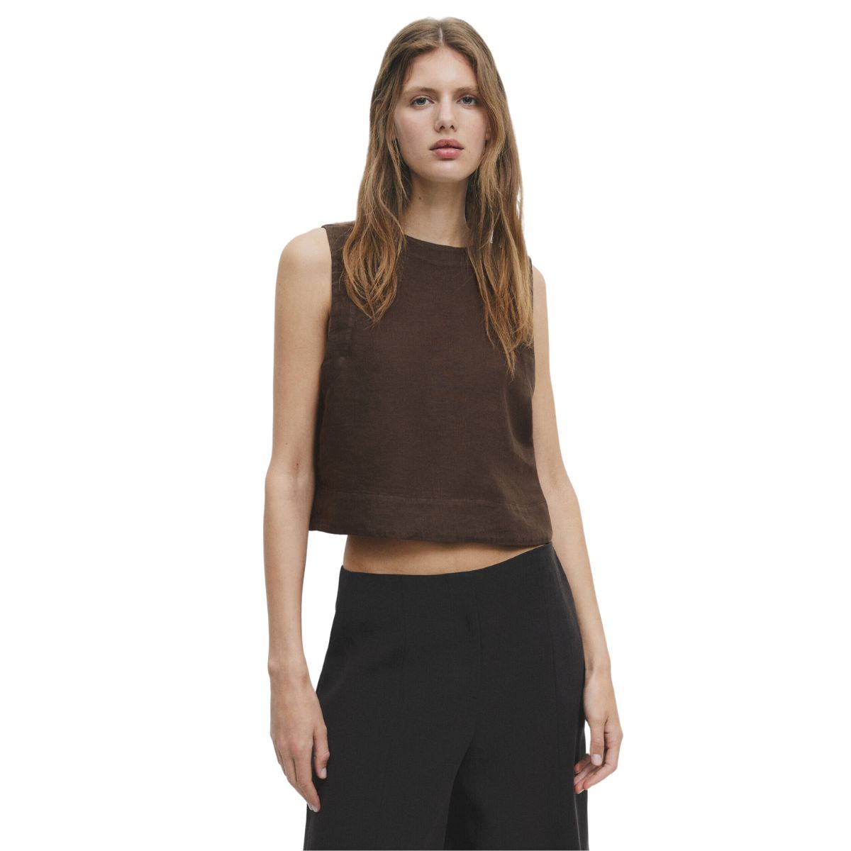 100% Linen Sleeveless Top