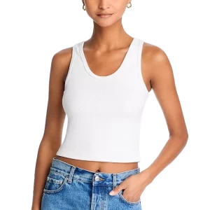 PERFECTWHITETEE Blondie Rib Knit Tank Top