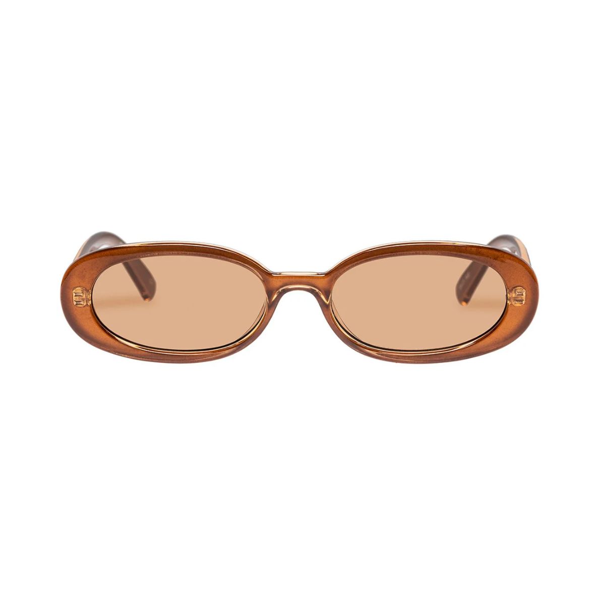 Caramel Oval Sunglasses