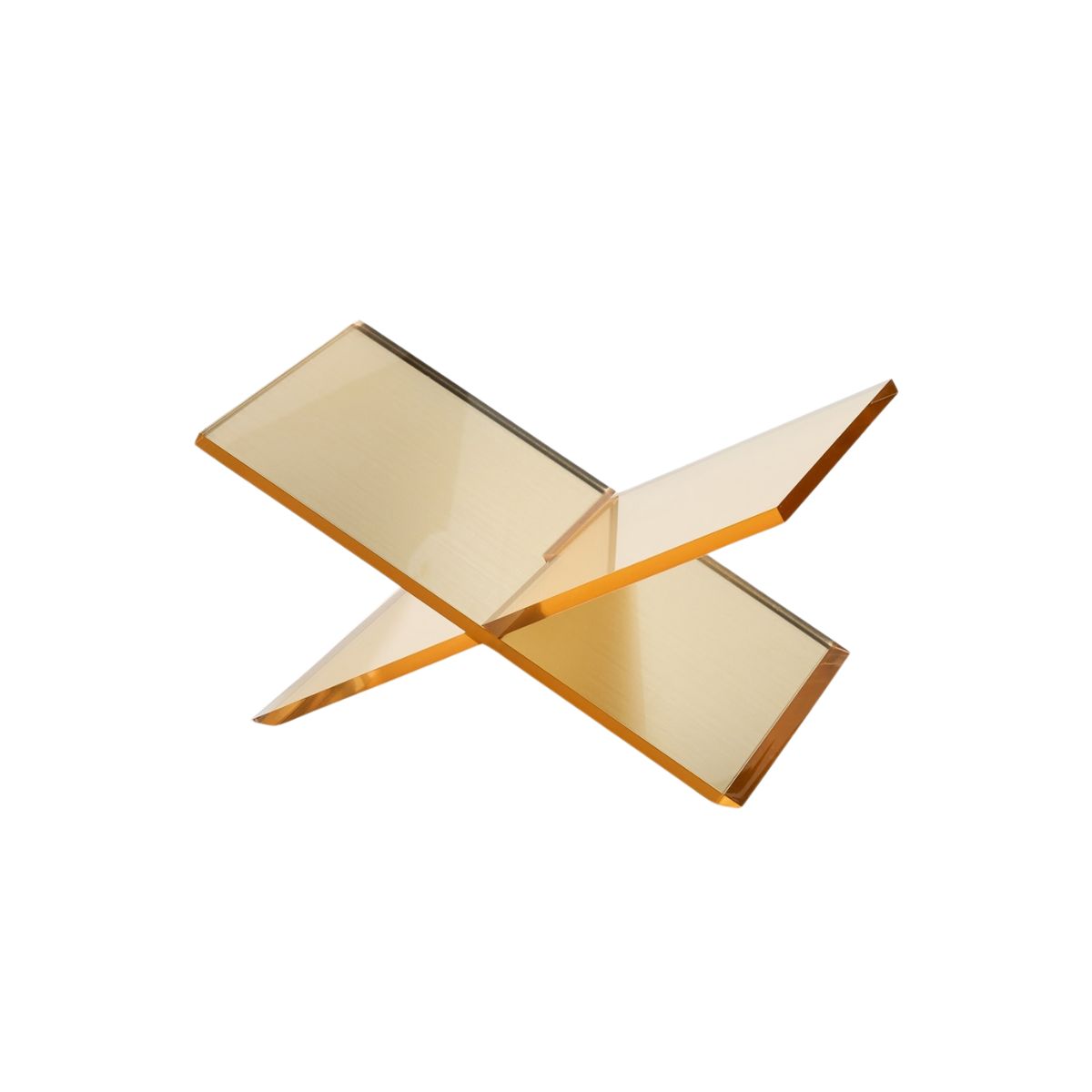 Lucite Book Stand Gold