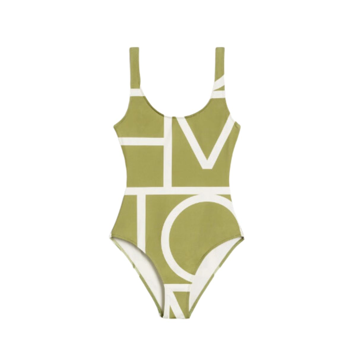 Monogram Swimsuit Melon|Ecru