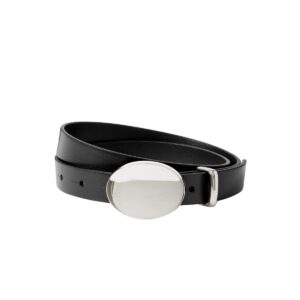 Ory Leather and Silver-Tone Belt