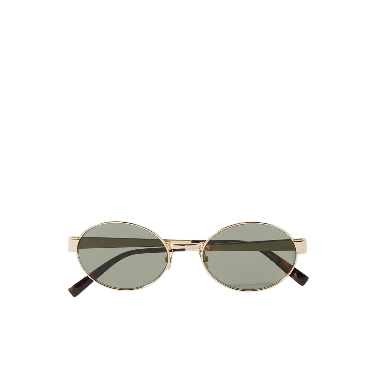 Oval-Frame Gold-Tone Sunglasses