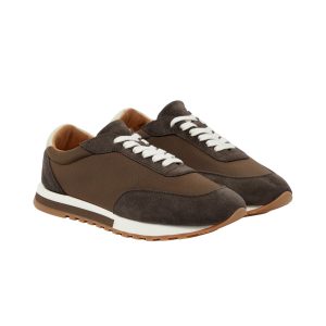 Owen Runner Suede-Trimmed Sneakers