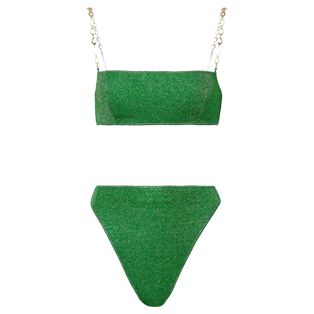 Lumière O Chain lamé bikini