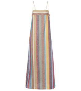 Laura striped linen maxi dress