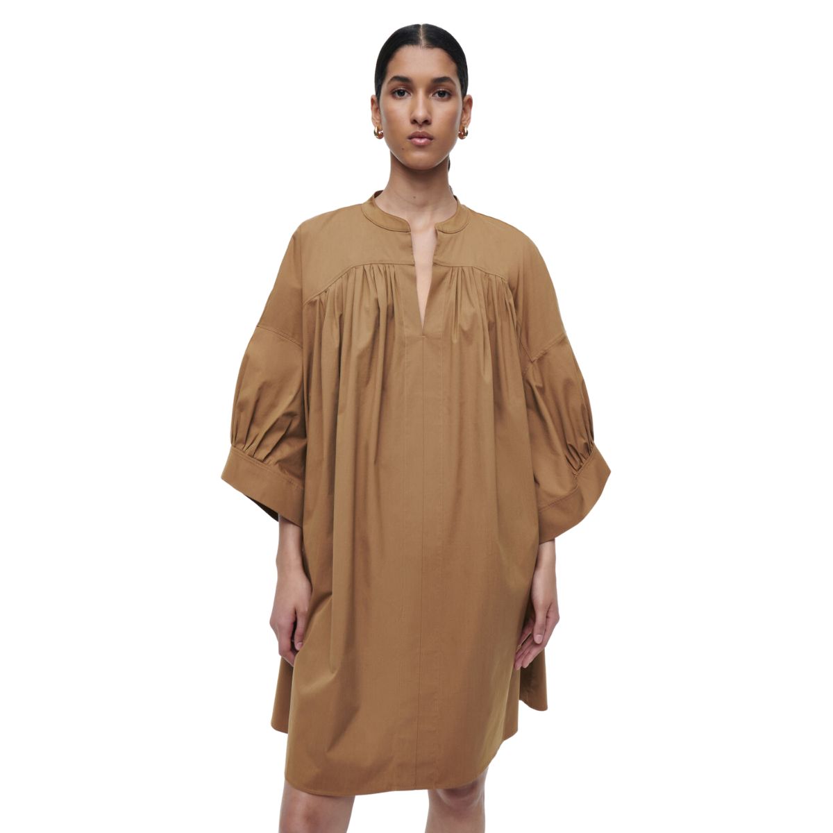 Pleated Mini Tunic Dress
