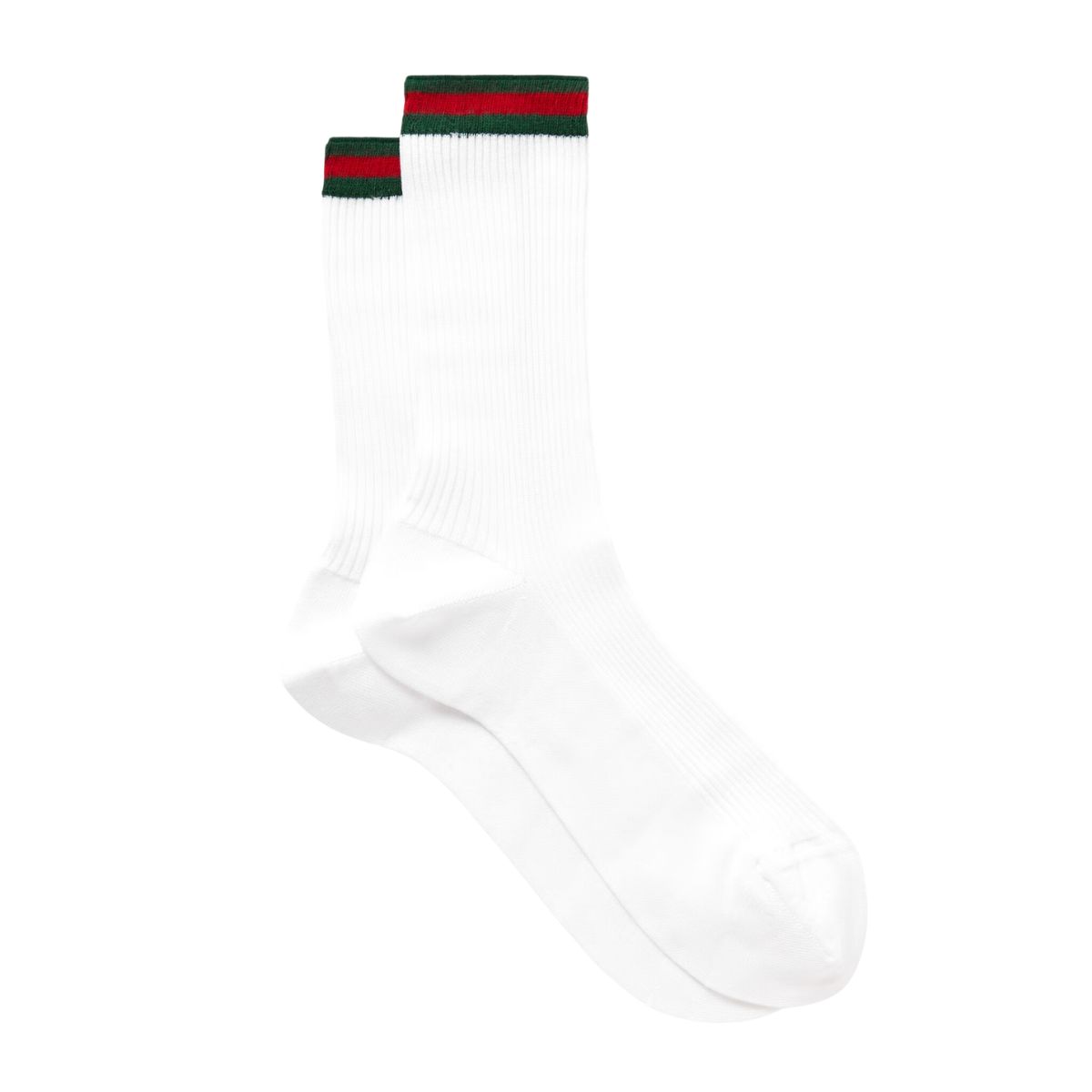 Ribbed Cotton-Blend Socks