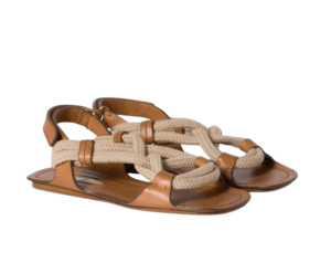 Flat cord sandals