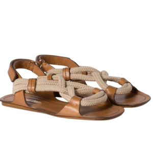 Flat cord sandals
