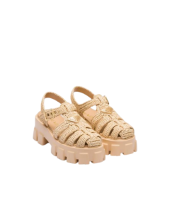 Monolith crochet cage sandals