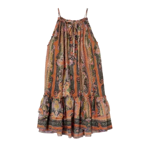 Isabel Marant Milnea tiered printed silk-voile mini dress