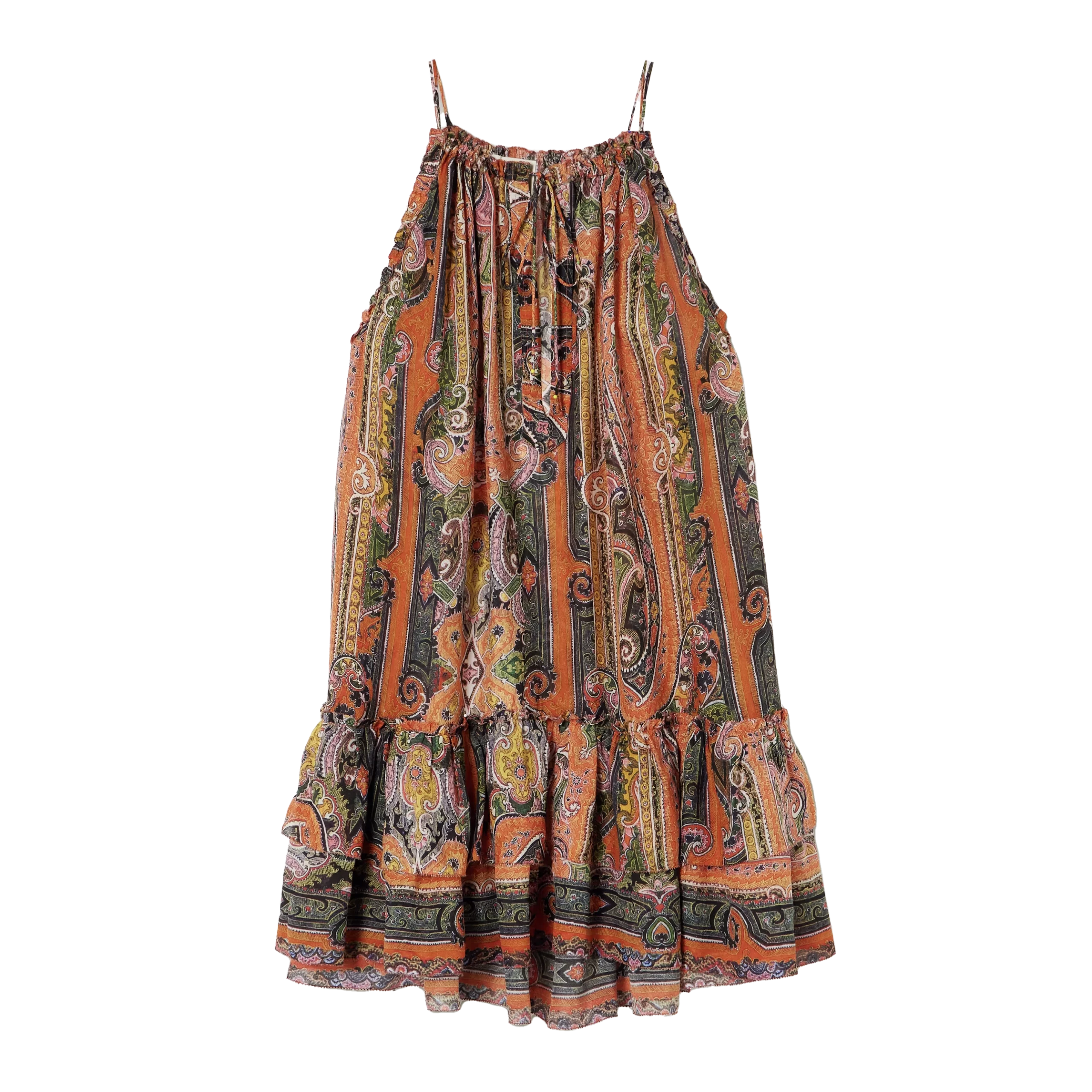 Isabel Marant Milnea tiered printed silk-voile mini dress