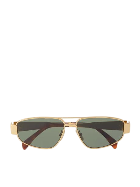 Triomphe aviator-style acetate sunglasses