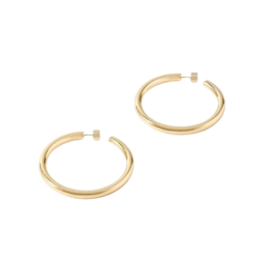 Natasha gold-plated hoop earrings