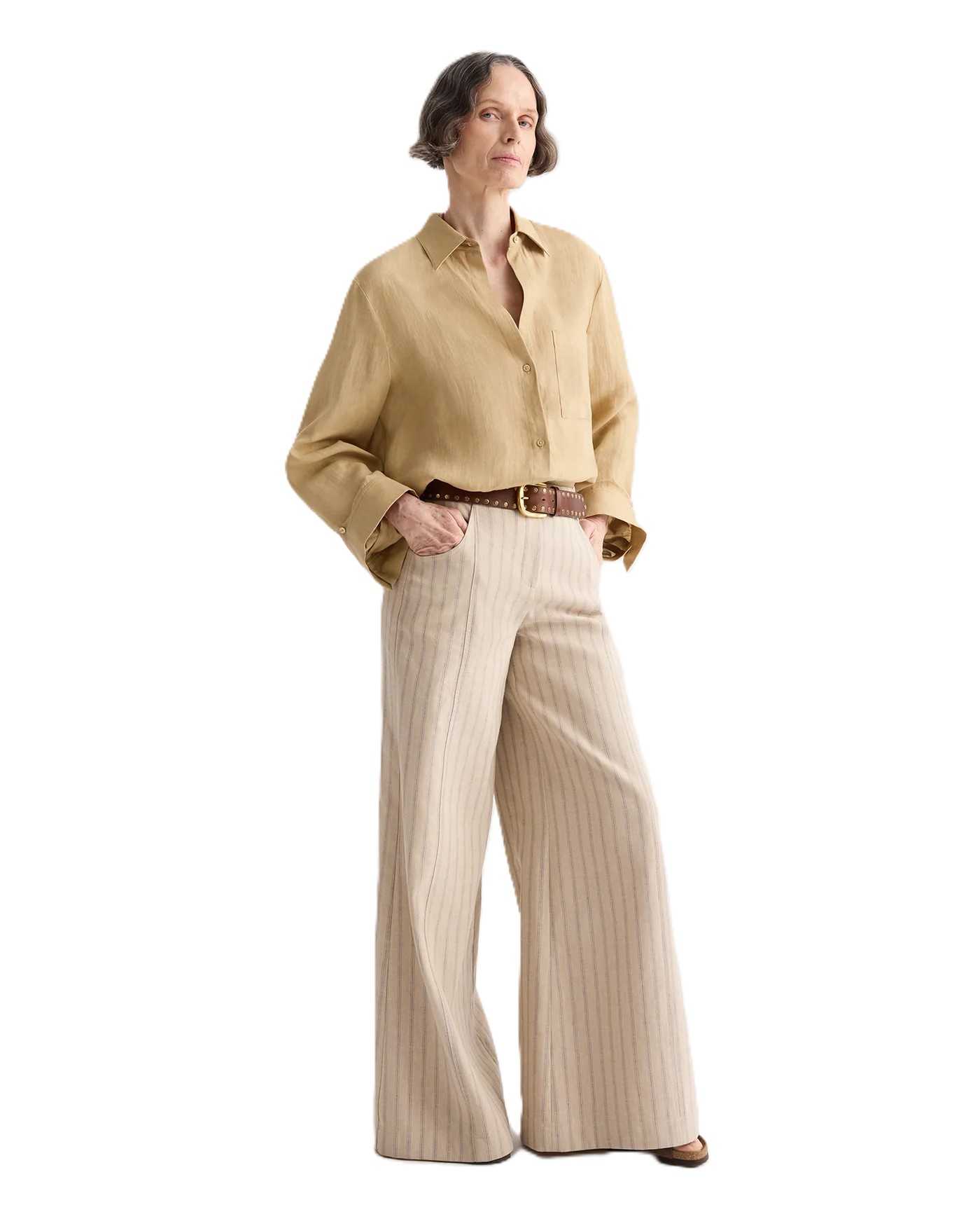Demie Pant in Cotton Linen