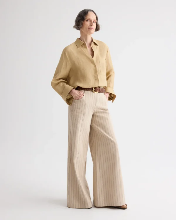 Demie Pant in Cotton Linen