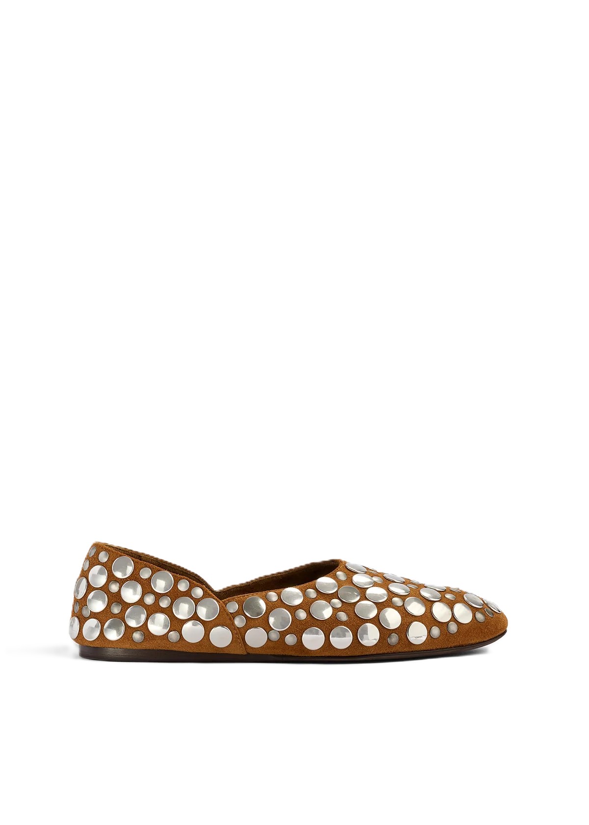 Caramel Suede with Silver Studs
