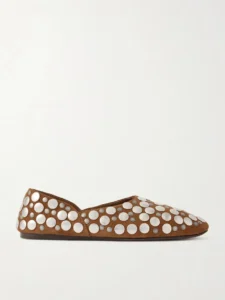 Jane studded suede flats
