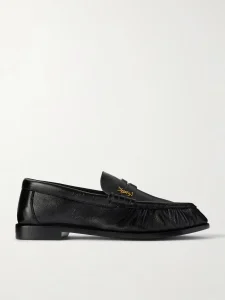 Le Loafer logo-embellished leather loafers
