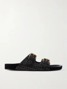 Lennyo laser-cut leather slides