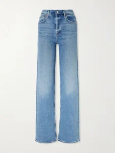 Ren Long high-rise straight-leg jeans