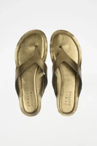 The San Diego Sandal in Olive Metallic