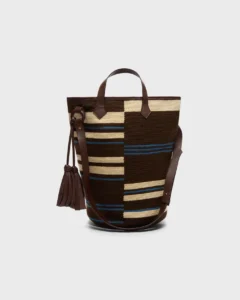 Trancoso Tote in Broken Stripe Woven