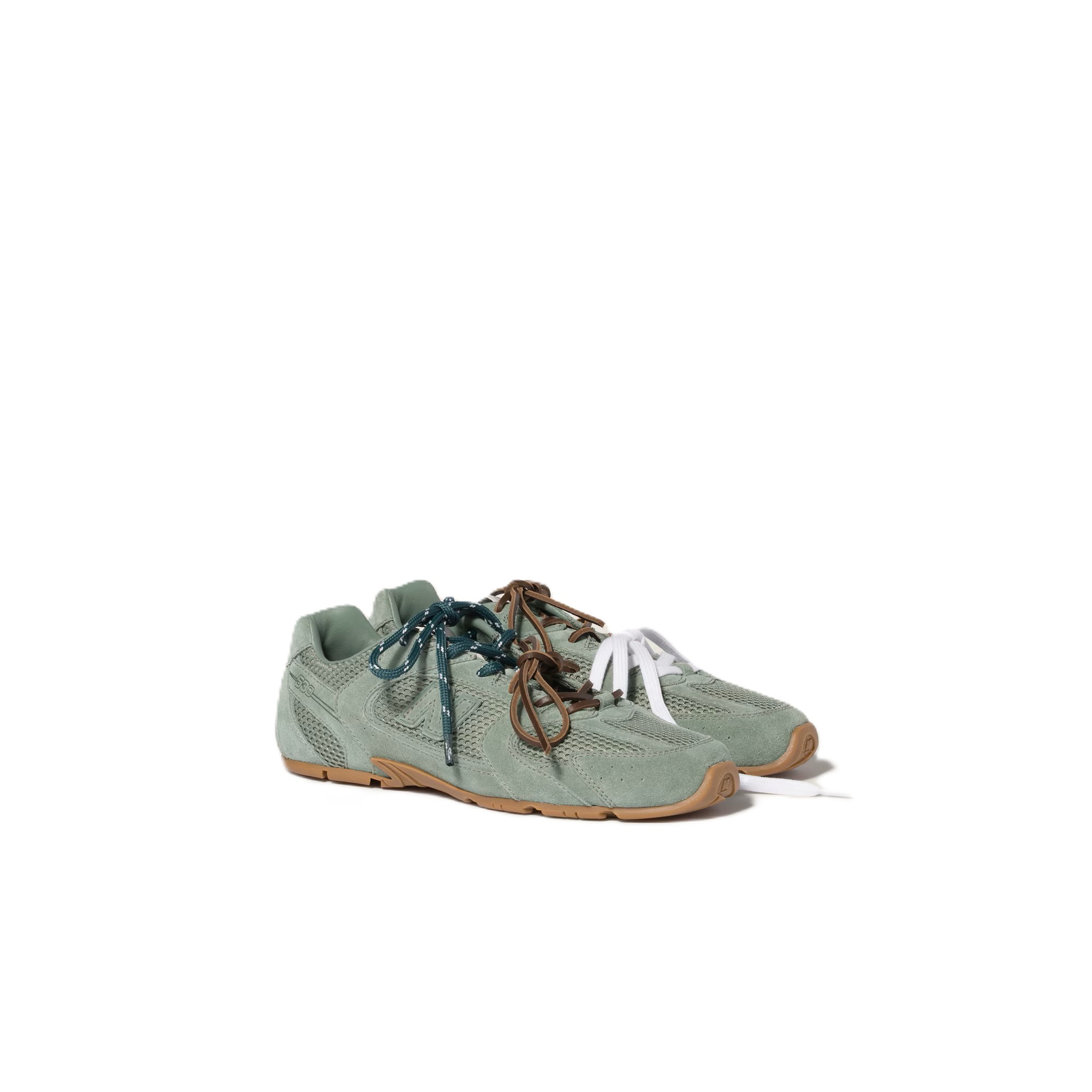 New Balance X Miu Miu 530 SL suede and mesh sneakers