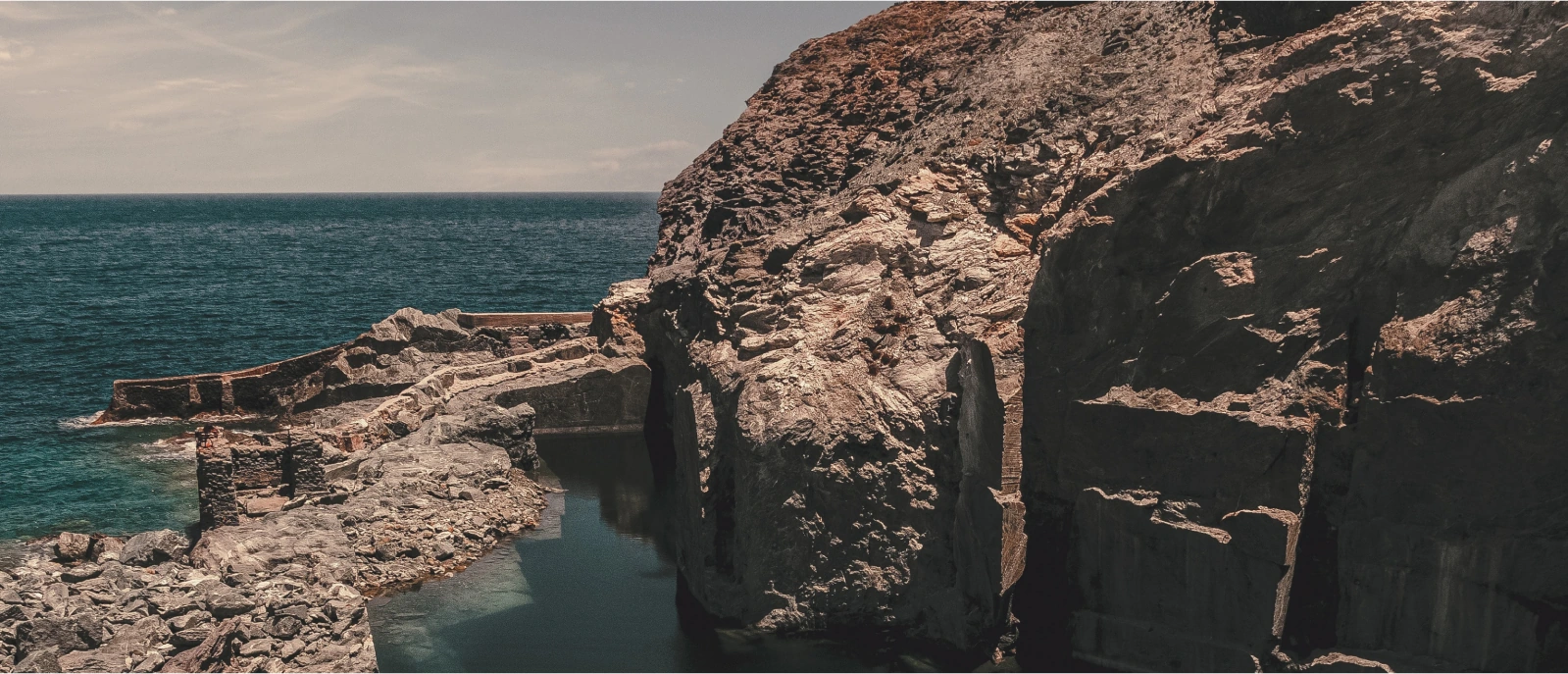 mountain beach