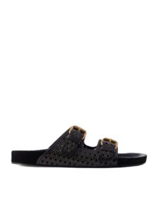 Lennyo laser-cut leather slides