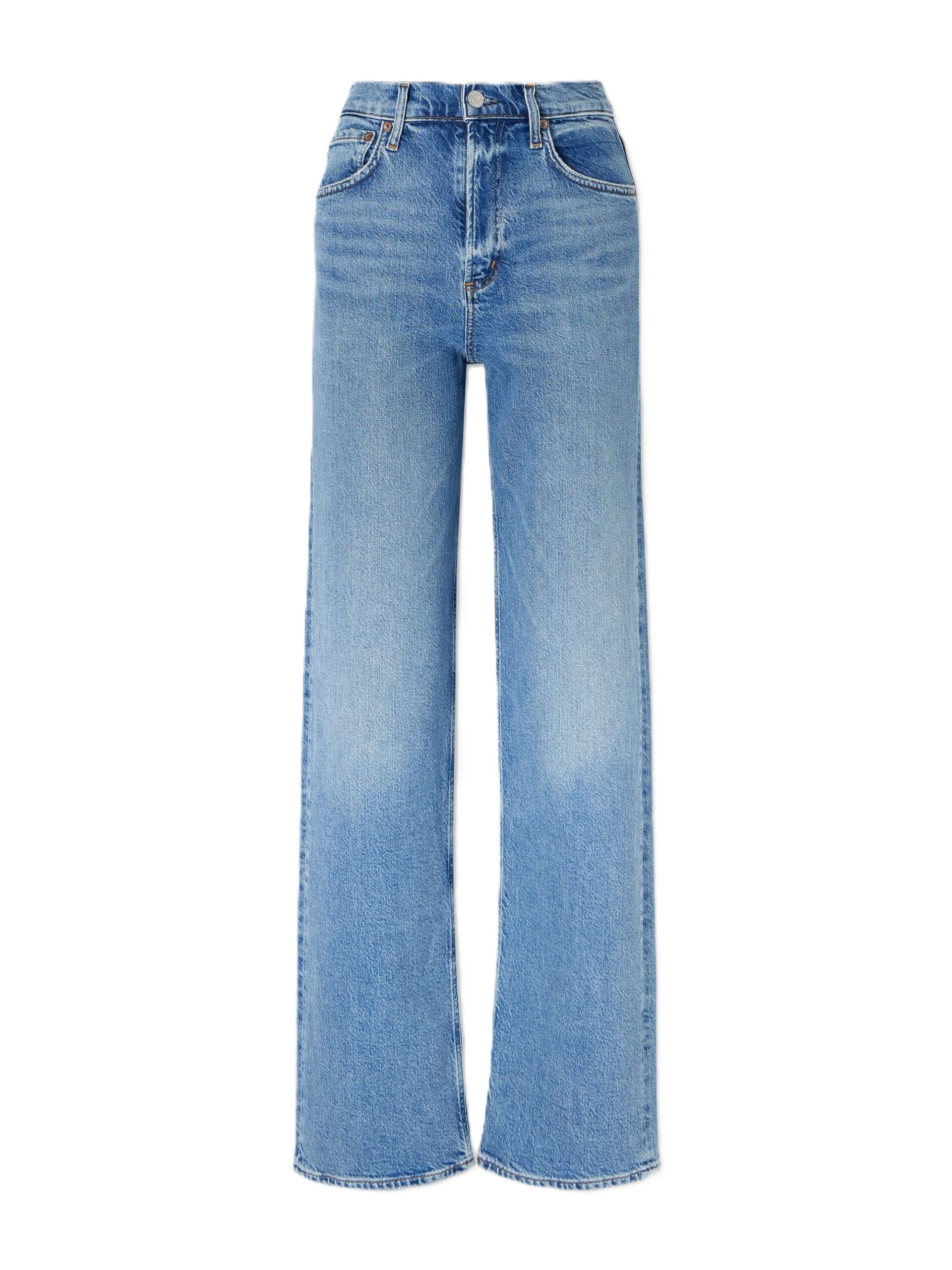 Ren Long high-rise straight-leg jeans