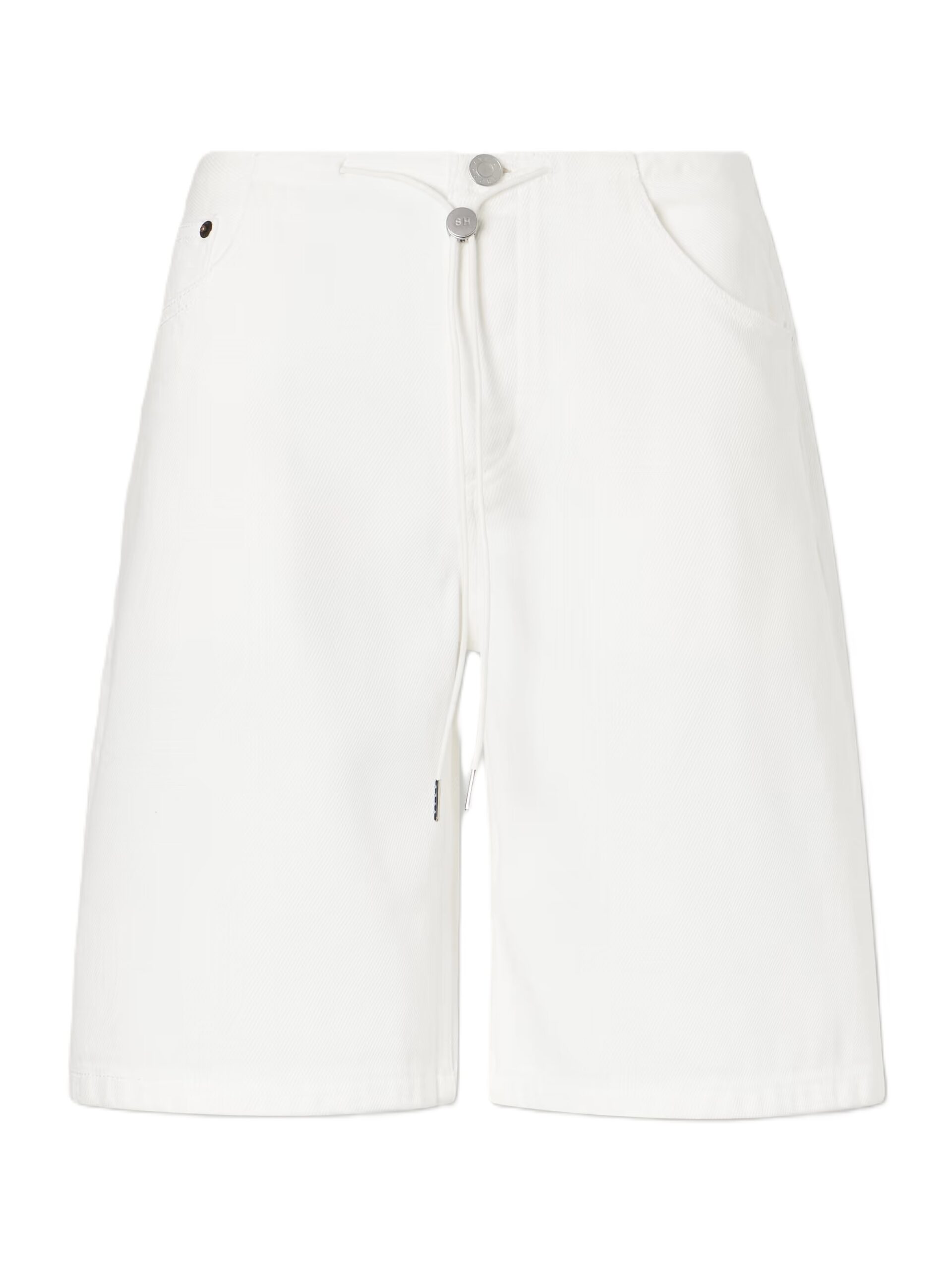 Low-rise denim shorts