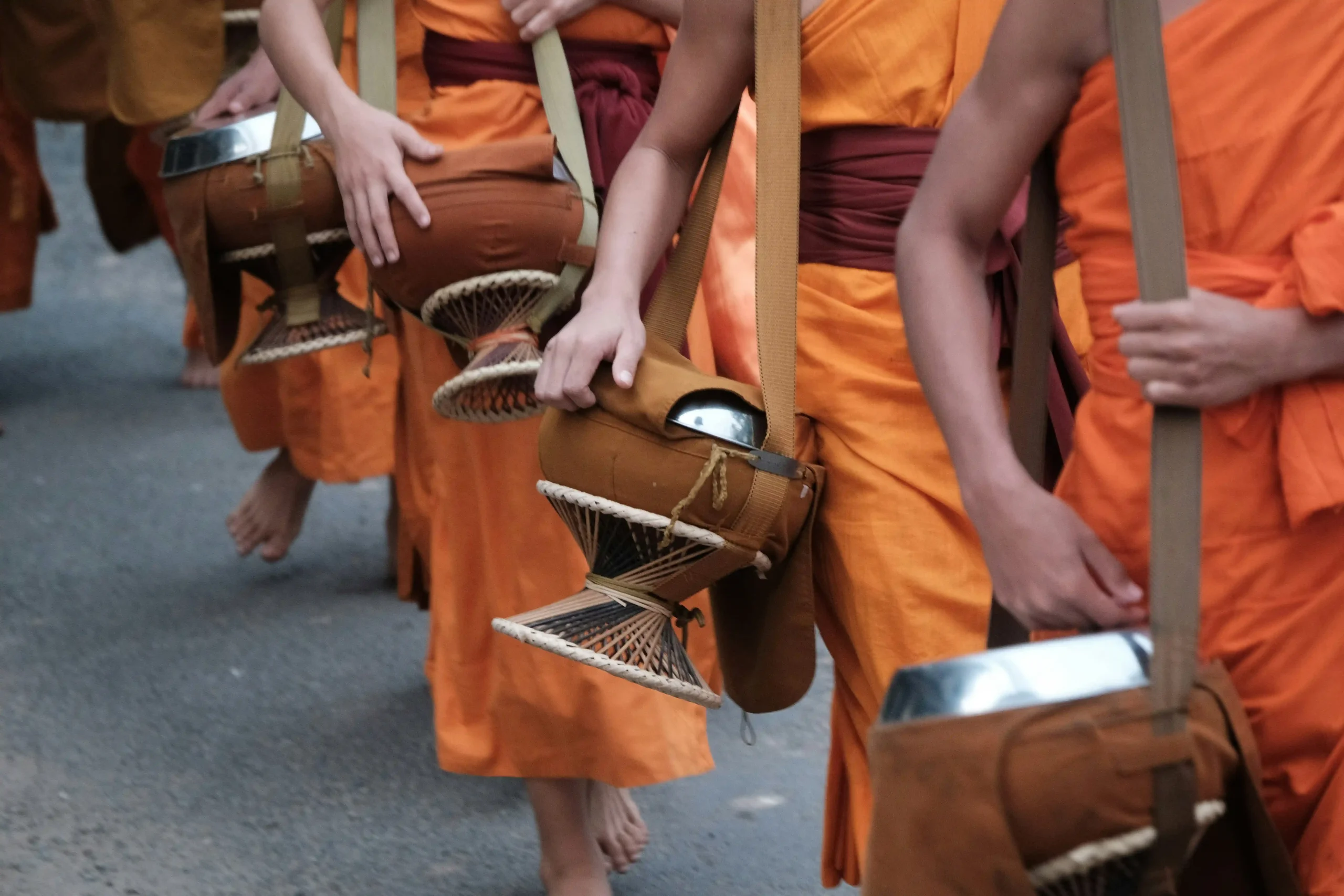 Tak Bat almsgiving ceremony Image creditmarco-j-haenssgen
