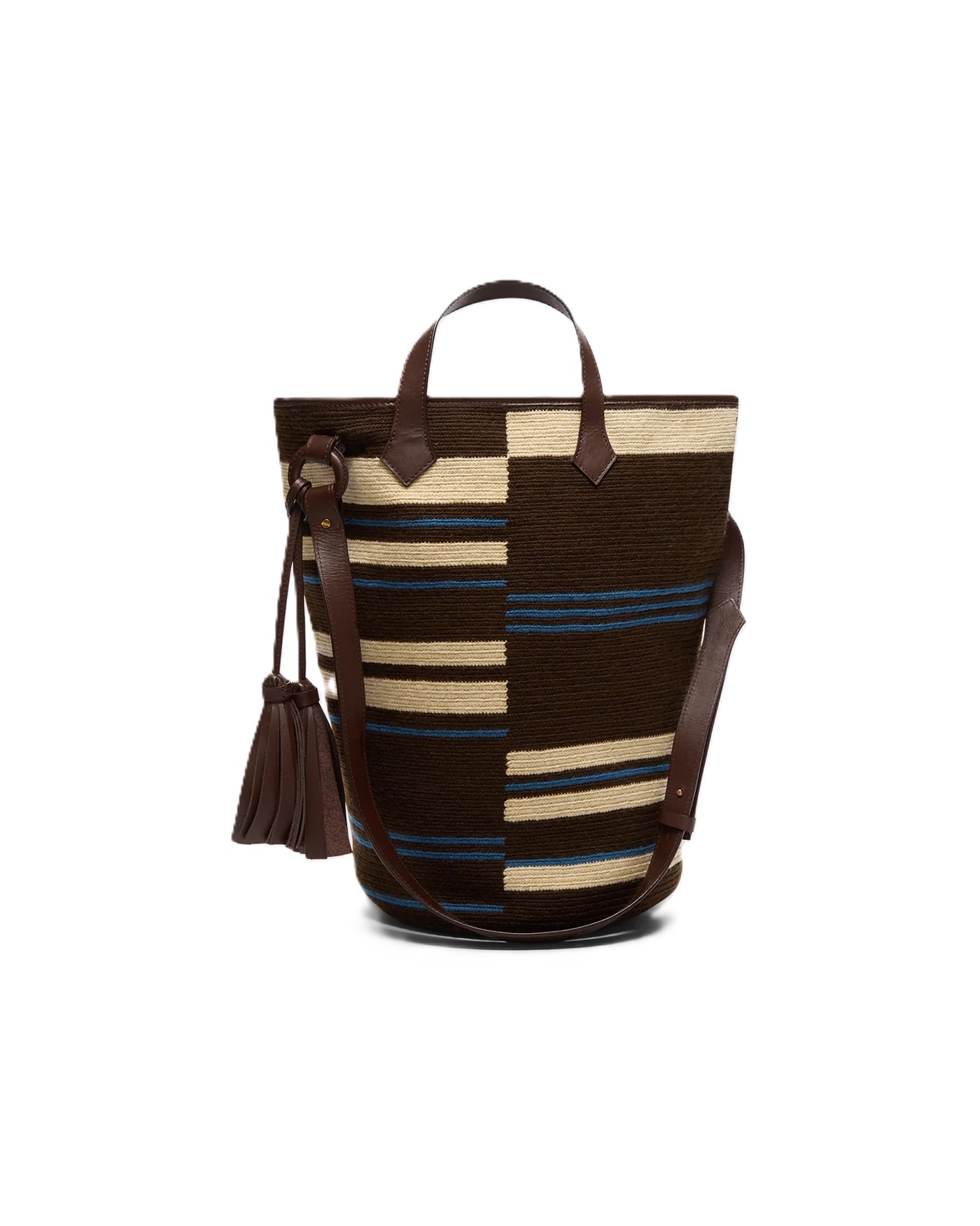 Trancoso Tote in Broken Stripe Woven