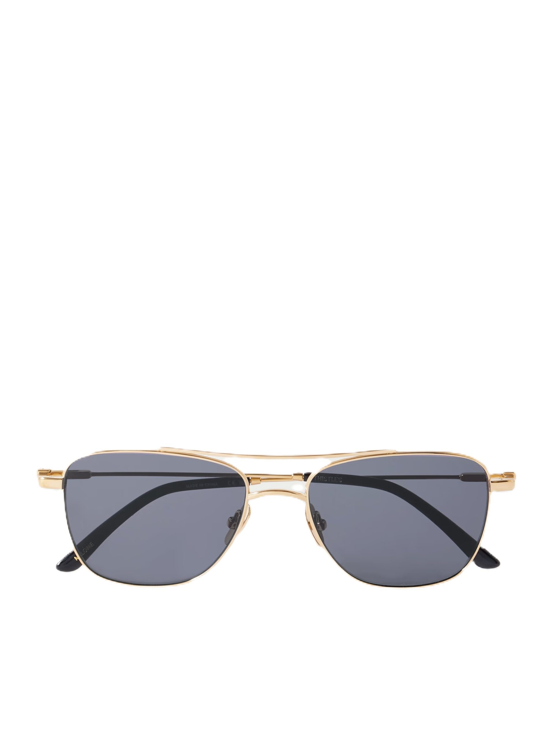 The Malone Aviator-Style Gold-Tone Sunglasses