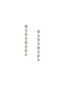 14K Short Sylvie Rivière Earrings in Lab Diamond, 14K Yellow Gold