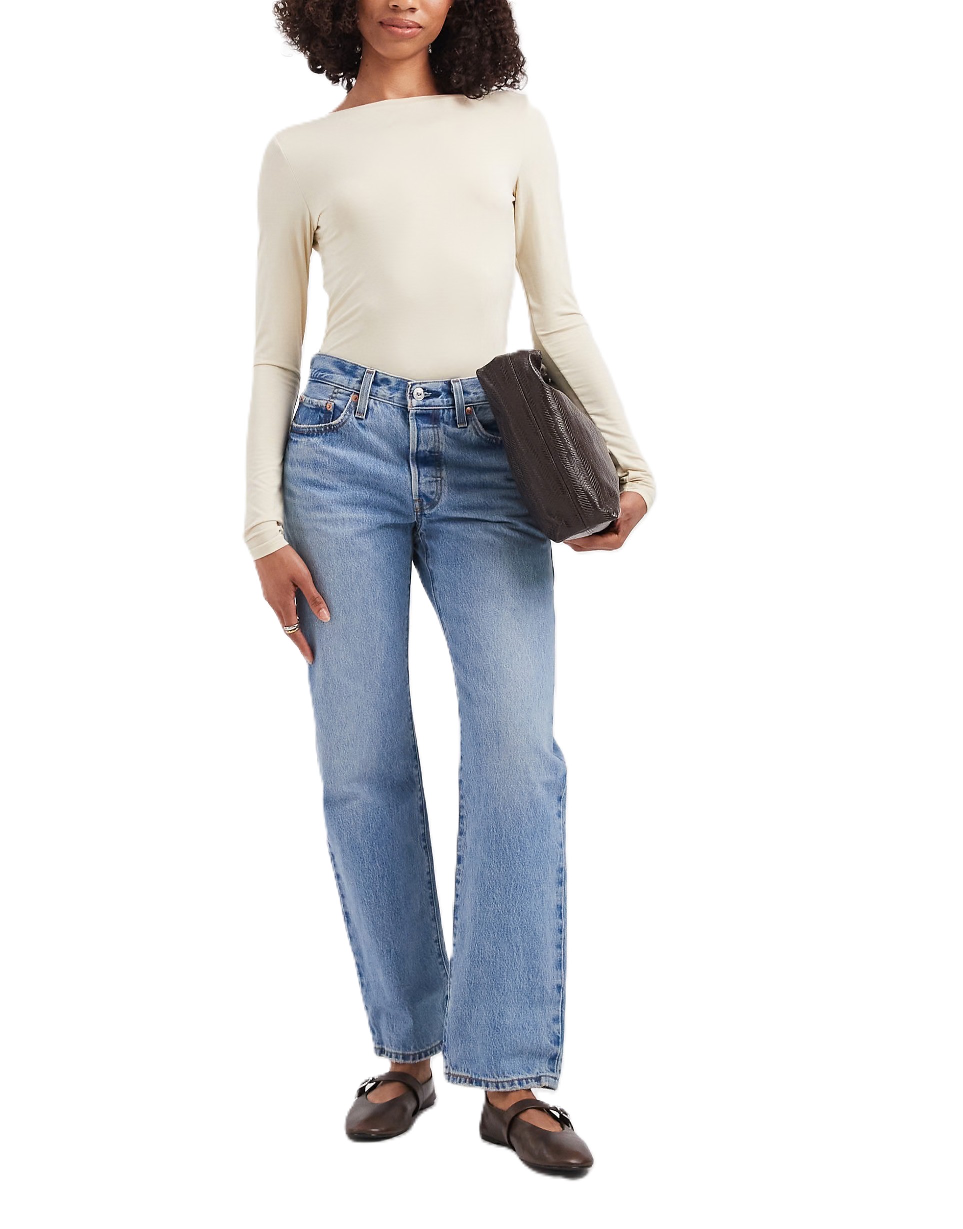 Levi’s 501 ’90s Straight Jeans in Mid Wash