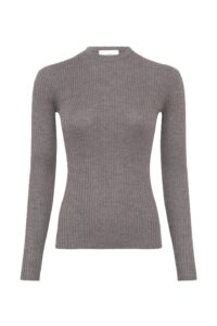 Browning Knit Sweater in Walnut Cashmere Silk