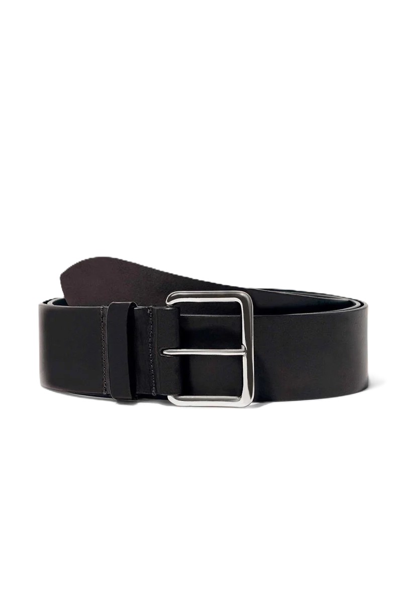Largo Belt in Black with Silver Buckle (Online Exclusive)