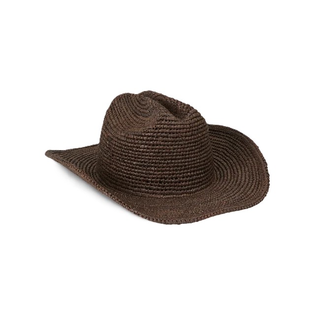Raffia Straw Cowboy Hat (Brown / Coco)