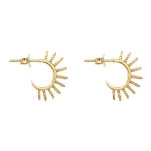 Shams Earrings, 18K Gold Plated