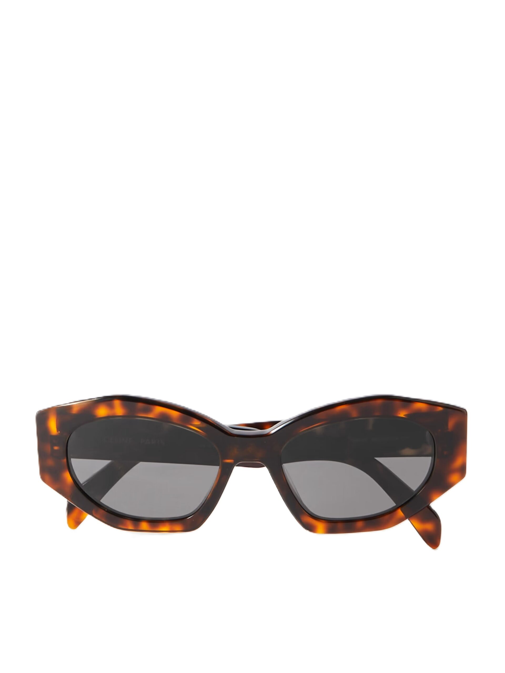 CELINE EYEWEAR Triomphe Cat-Eye Tortoiseshell Acetate Sunglasses